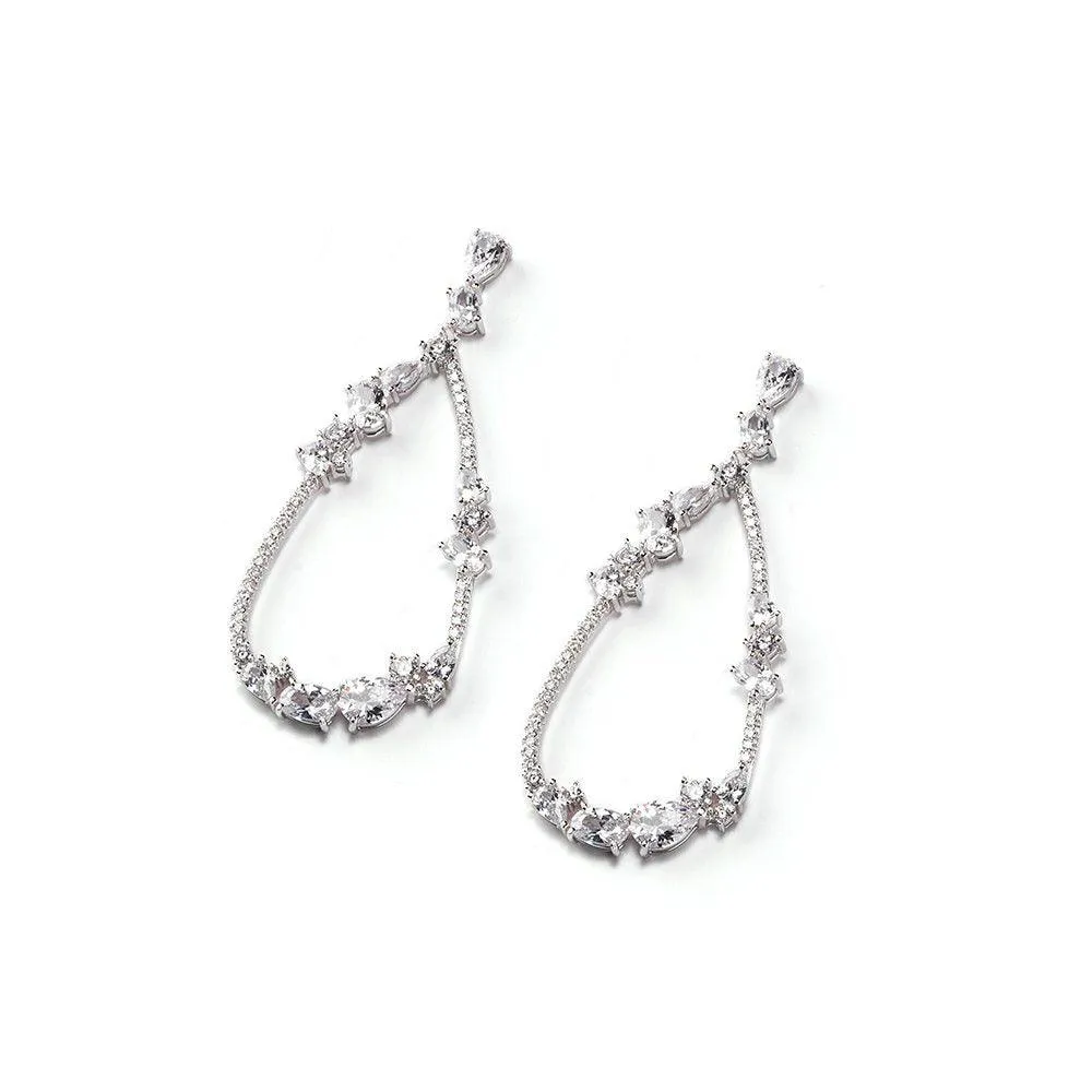 Sovereigns Drop earrings silver light and j5281 zirconi