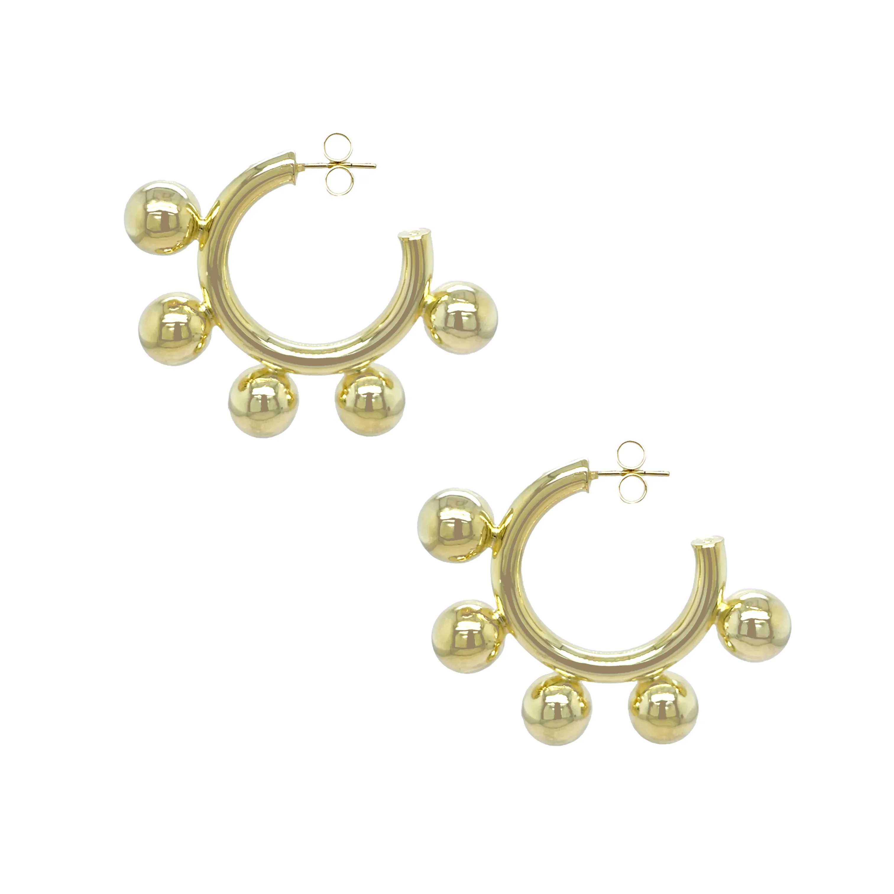 Sphere Hoop Earrings