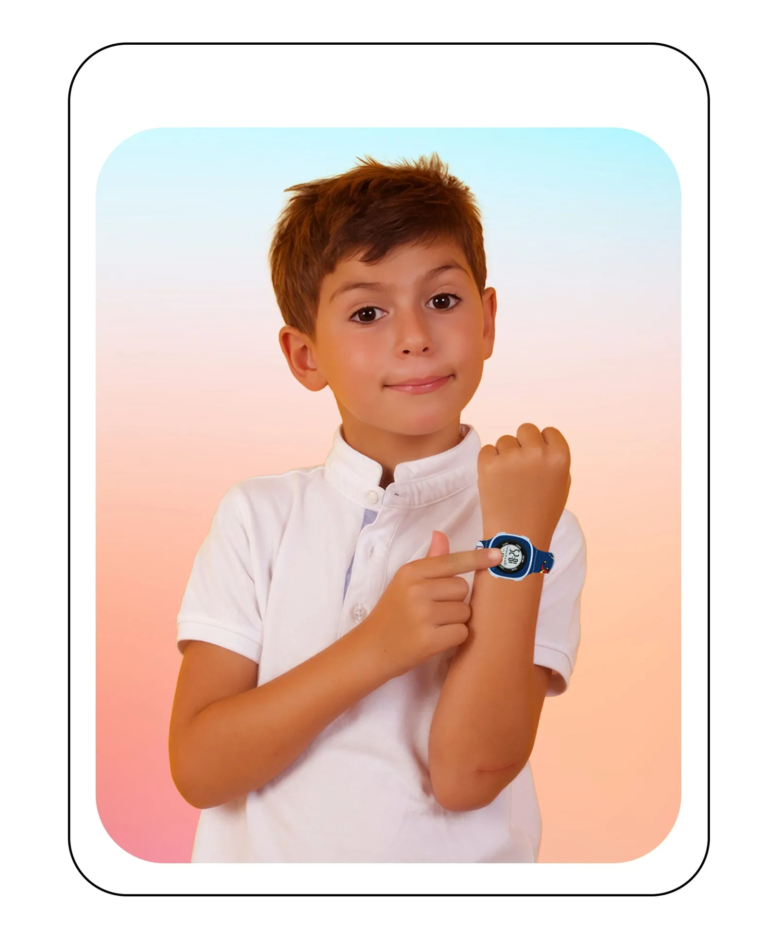 Spiky Eva15 Square Digital Watch for Kids