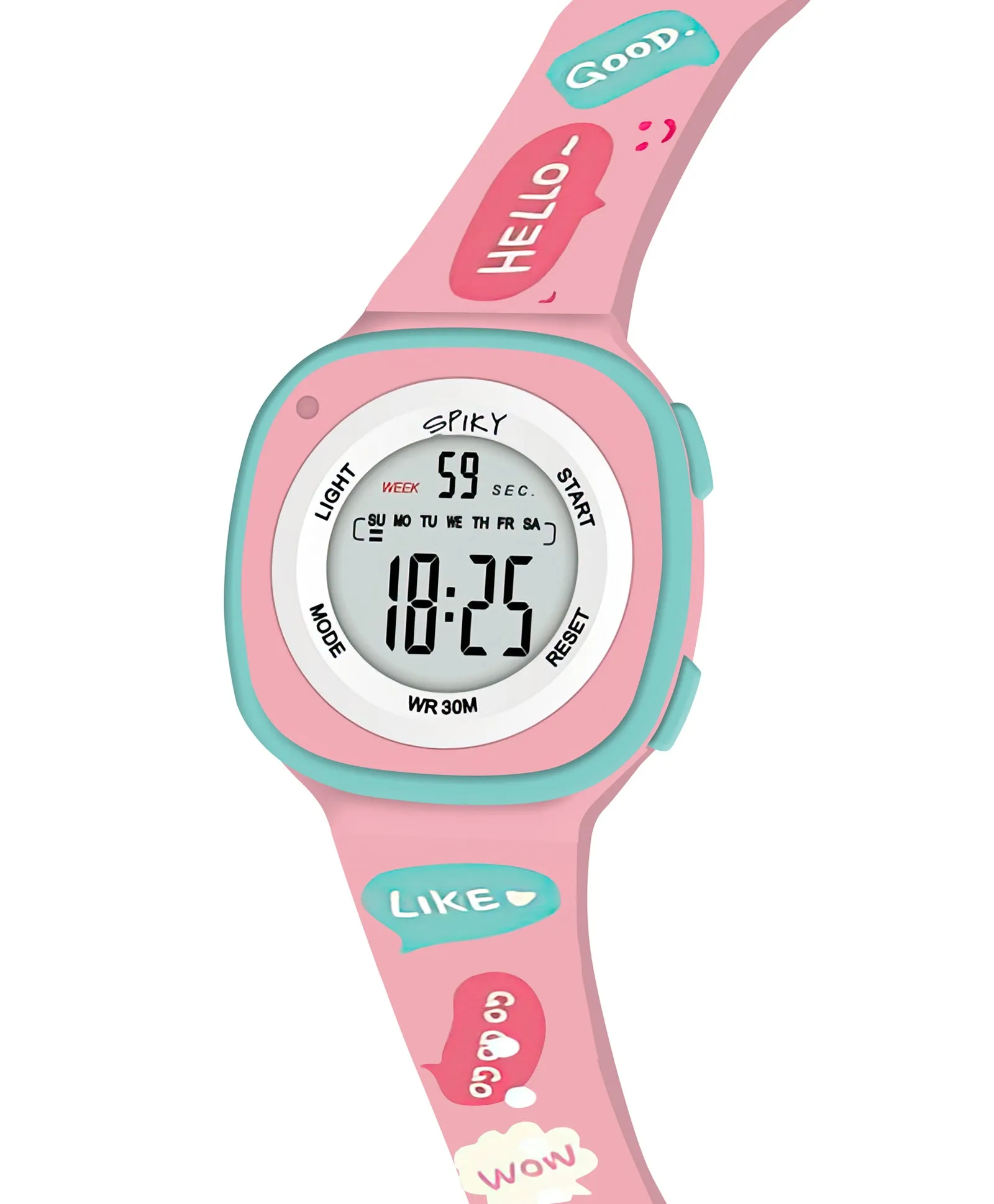 Spiky Eva15 Square Digital Watch for Kids