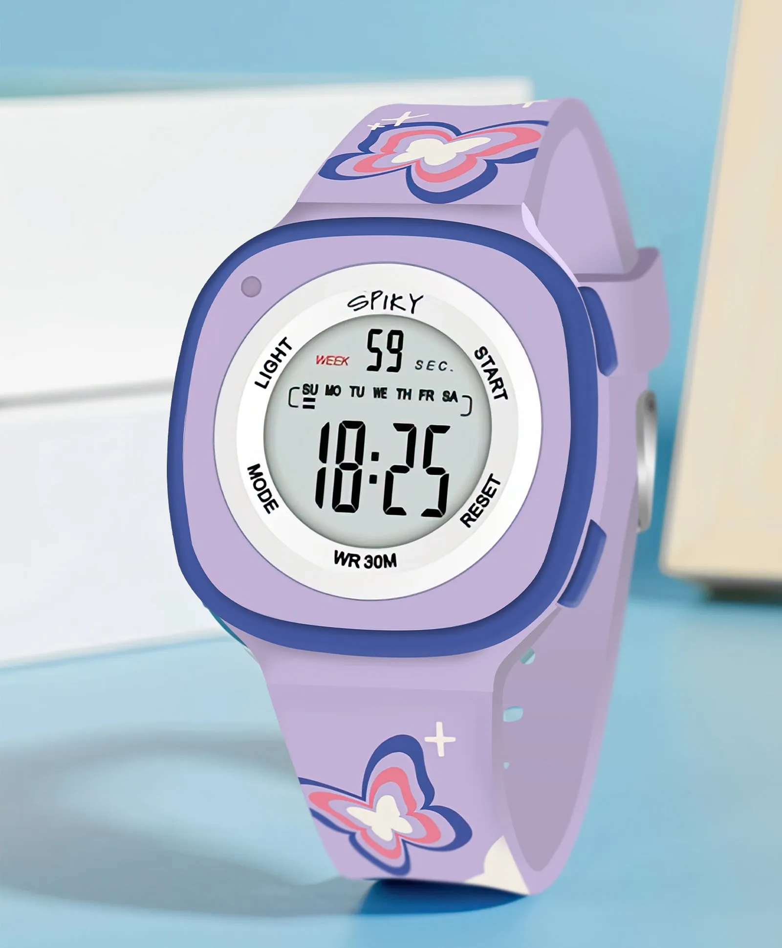 Spiky Eva15 Square Digital Watch for Kids