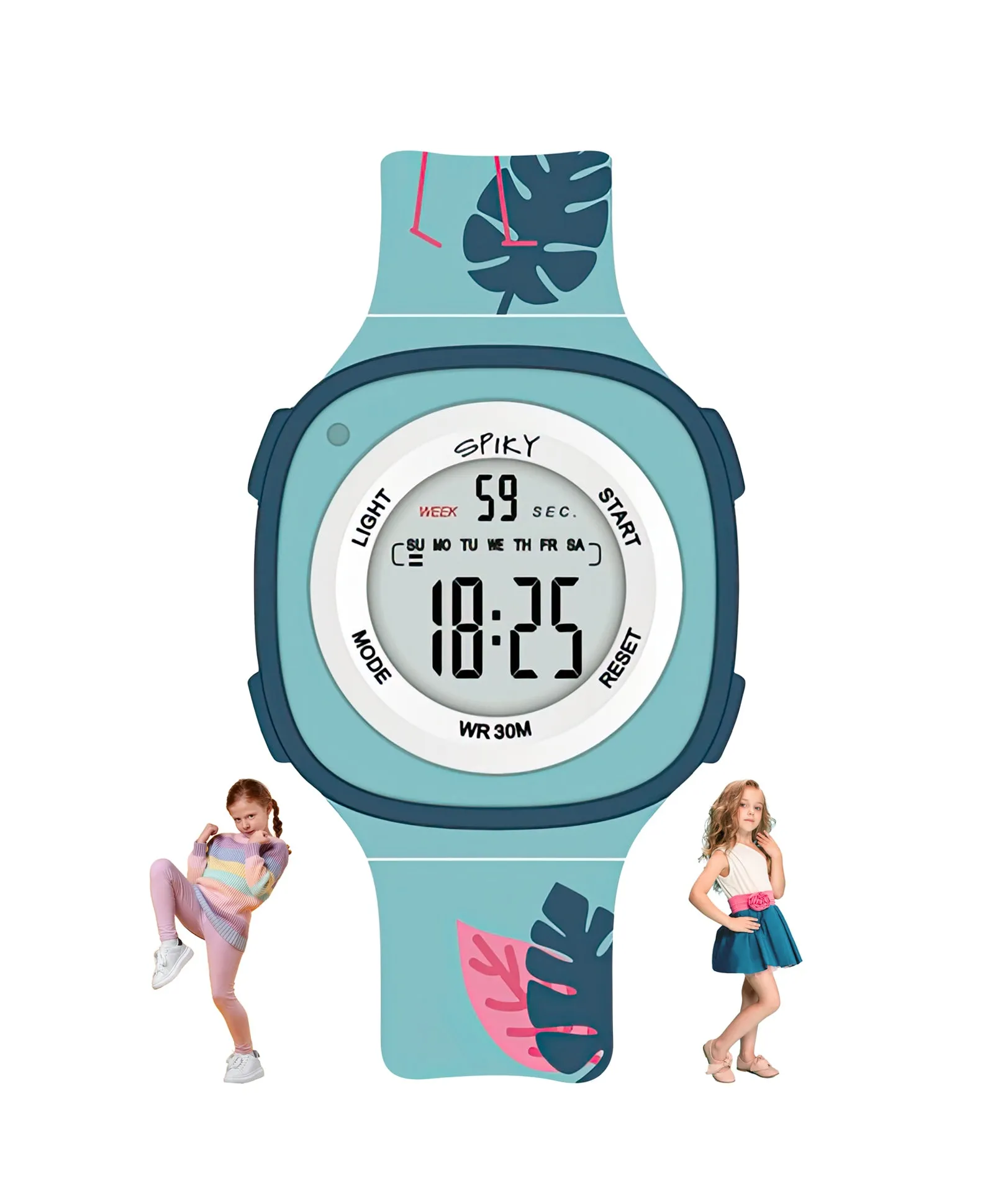 Spiky Eva15 Square Digital Watch for Kids
