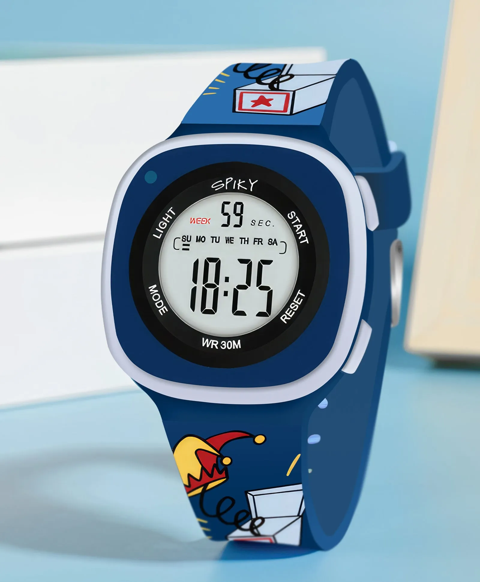 Spiky Eva15 Square Digital Watch for Kids