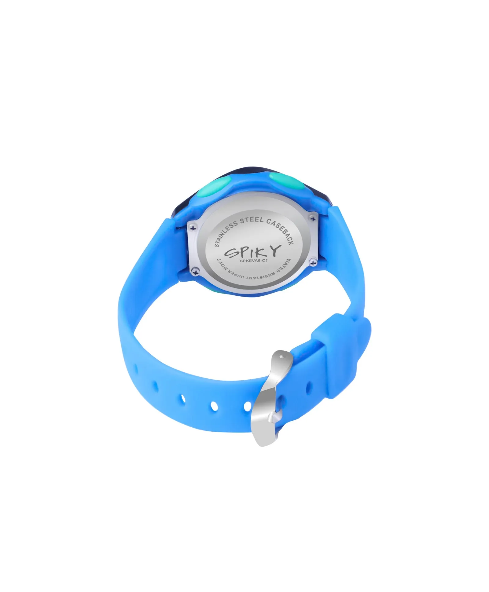 Spiky Eva2 Round Digital Kids Sports Watch - Blue