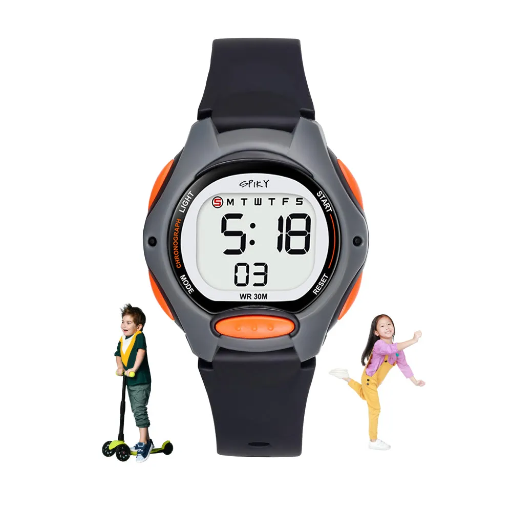 Spiky Eva2 Round Digital Kids Sports Watch - Blue