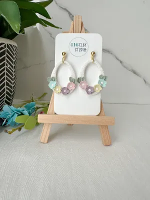 Spring Flower Drop Hoop