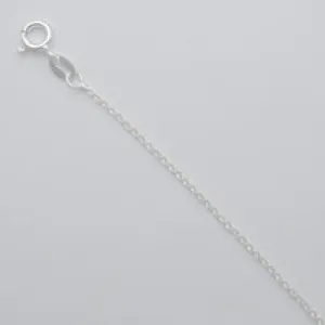 Springer's Collection Sterling Silver 1.3mm Round Cable Chain - 18"
