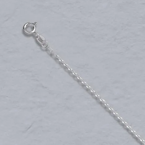Springer's Collection Sterling Silver 1.5mm Curb Rada Chain - 18"