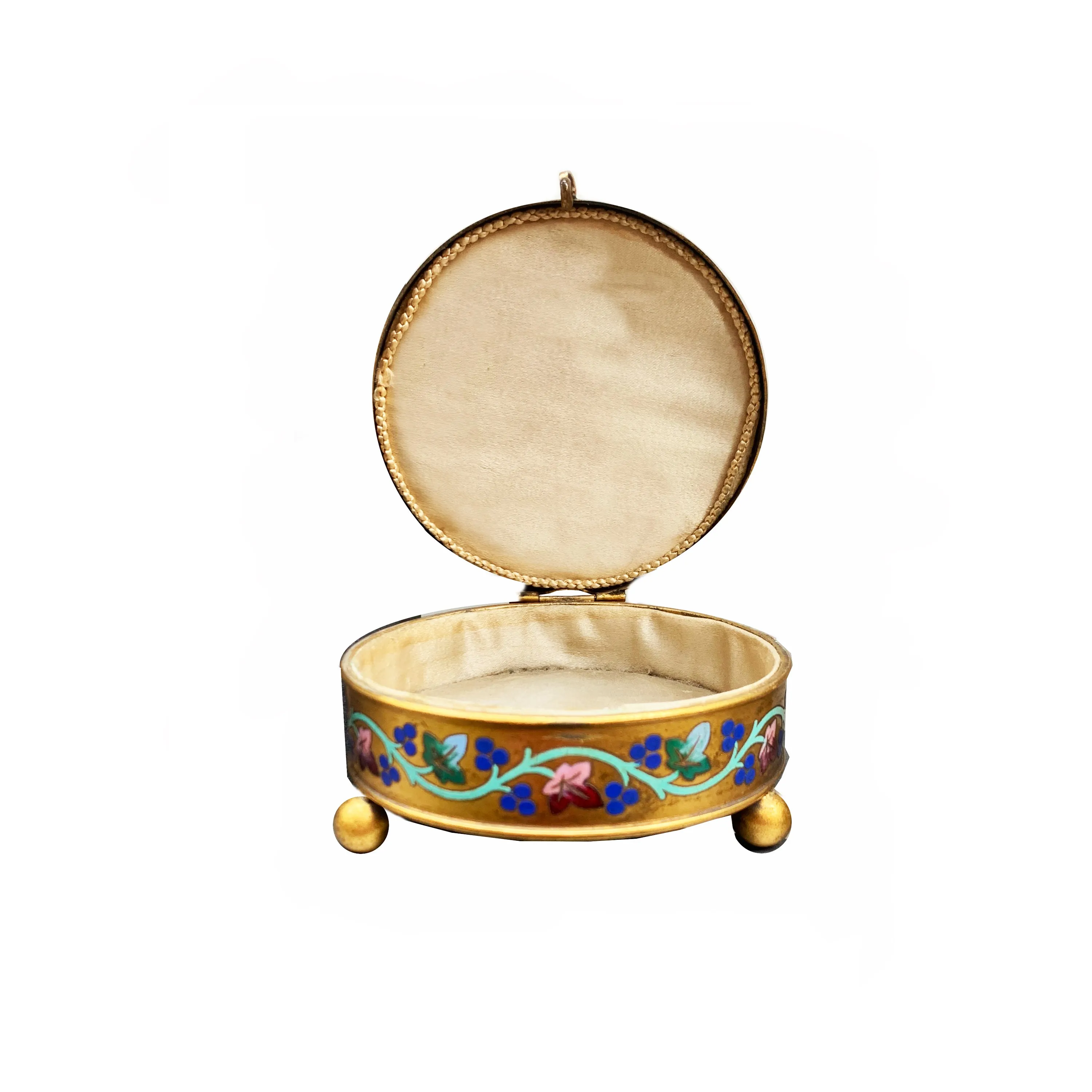 St. Peter's Basilica Micromosaic 'circa 1850' Set in a Gilded Bronze Box