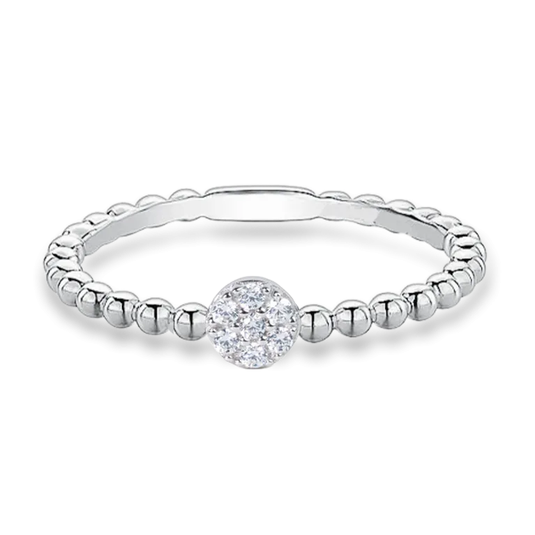 Stackable Cubic Zirconia Ring