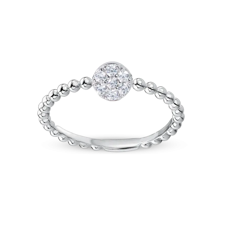 Stackable Cubic Zirconia Ring