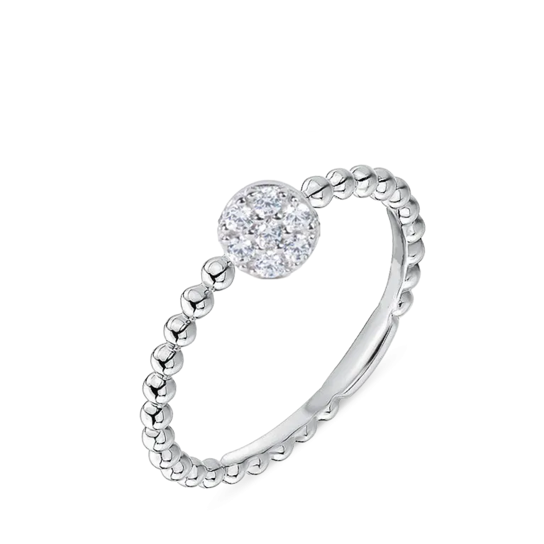 Stackable Cubic Zirconia Ring