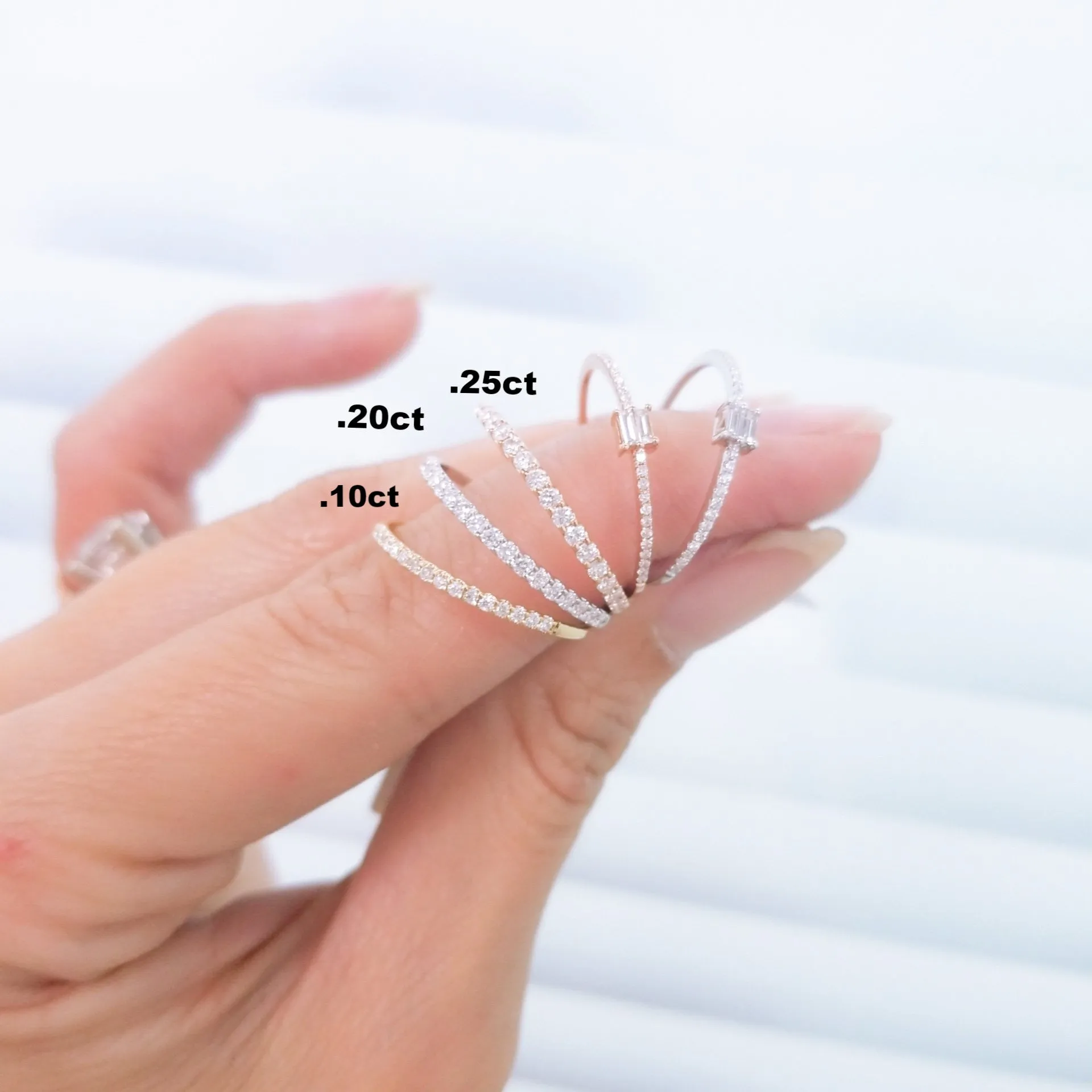 Stackable Diamond Band