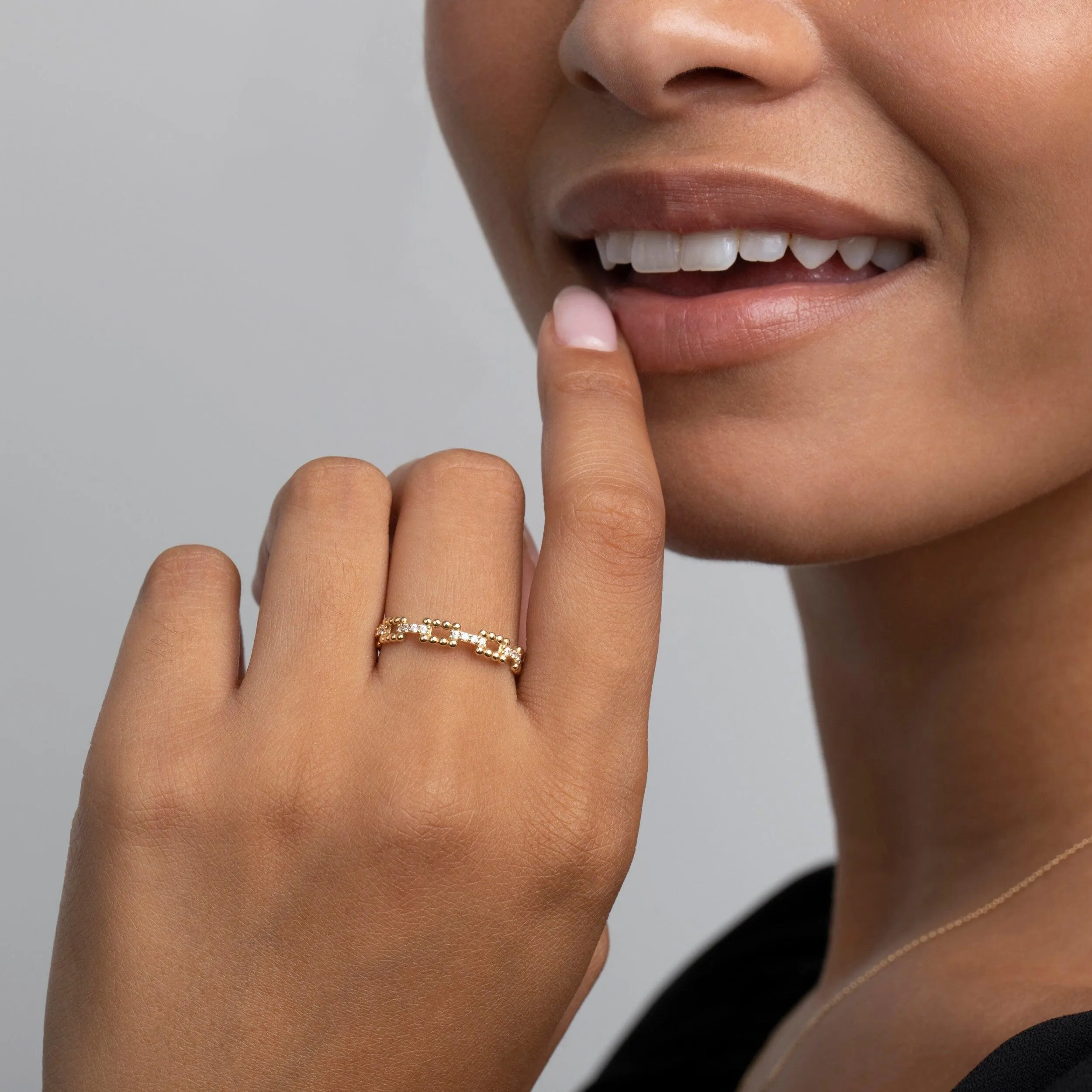 Stackable Elegant Ring - 18K Gold Vermeil