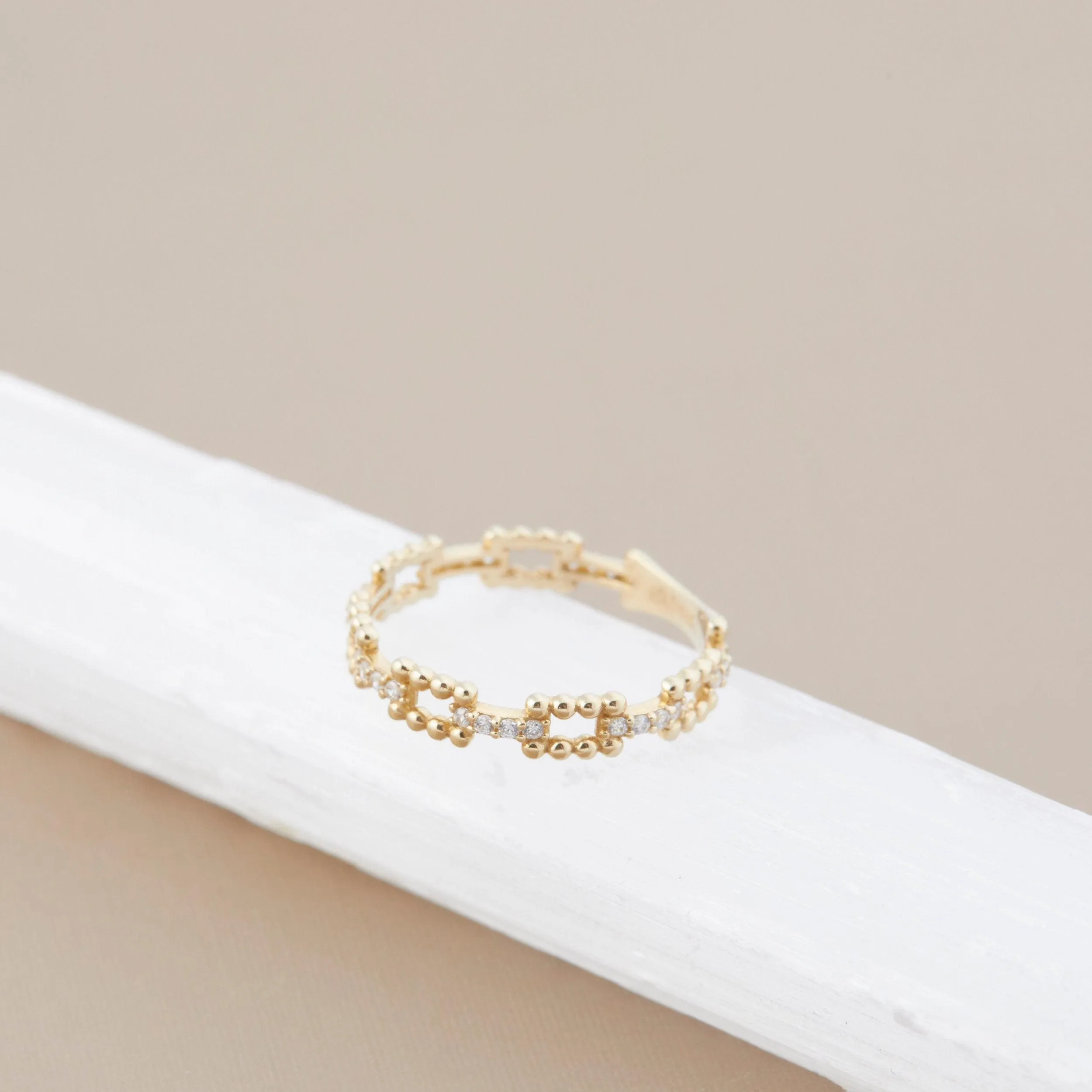 Stackable Elegant Ring - 18K Gold Vermeil
