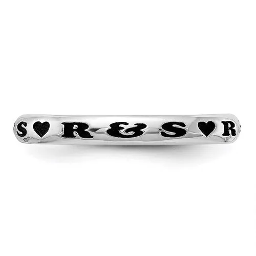 Stackable Expressions Personalized Heart Ring QSKXNA1H