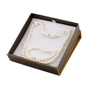 Sterling Silver (7-8mm) Freshwater Pearl Necklace, Bracelet and Earring Set