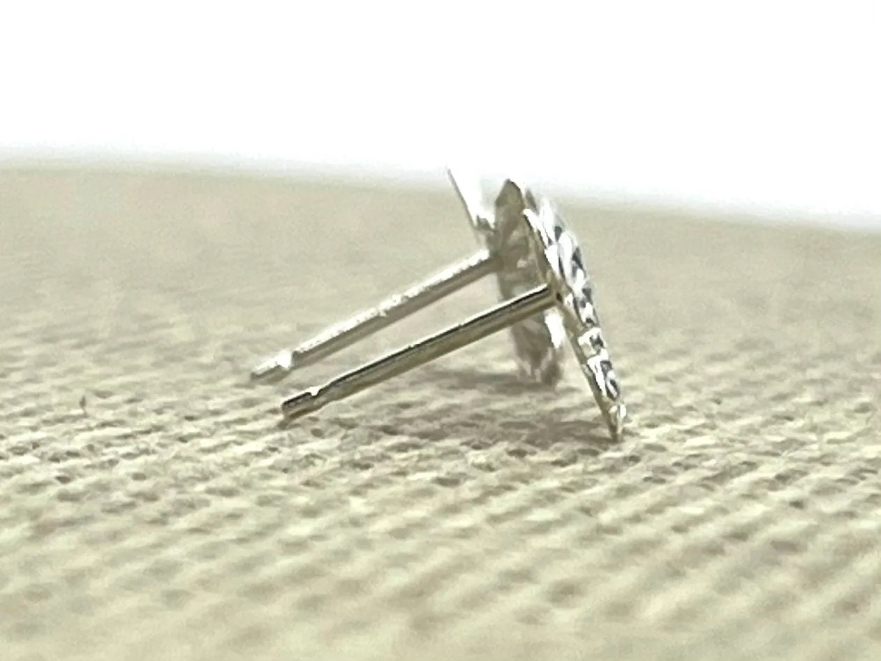 Sterling Silver Butterfly Studs, Sku#243-5