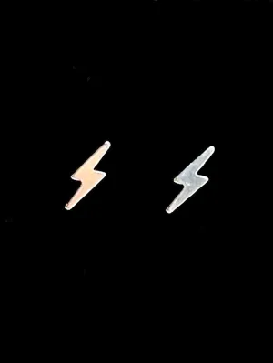 Sterling Silver Lightning Studs, Sku#203.020-5