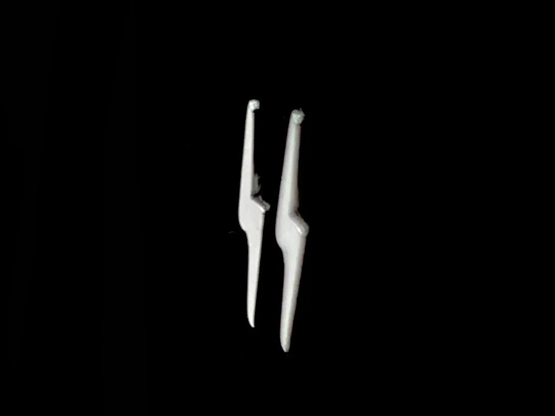 Sterling Silver Lightning Studs, Sku#203.020-5