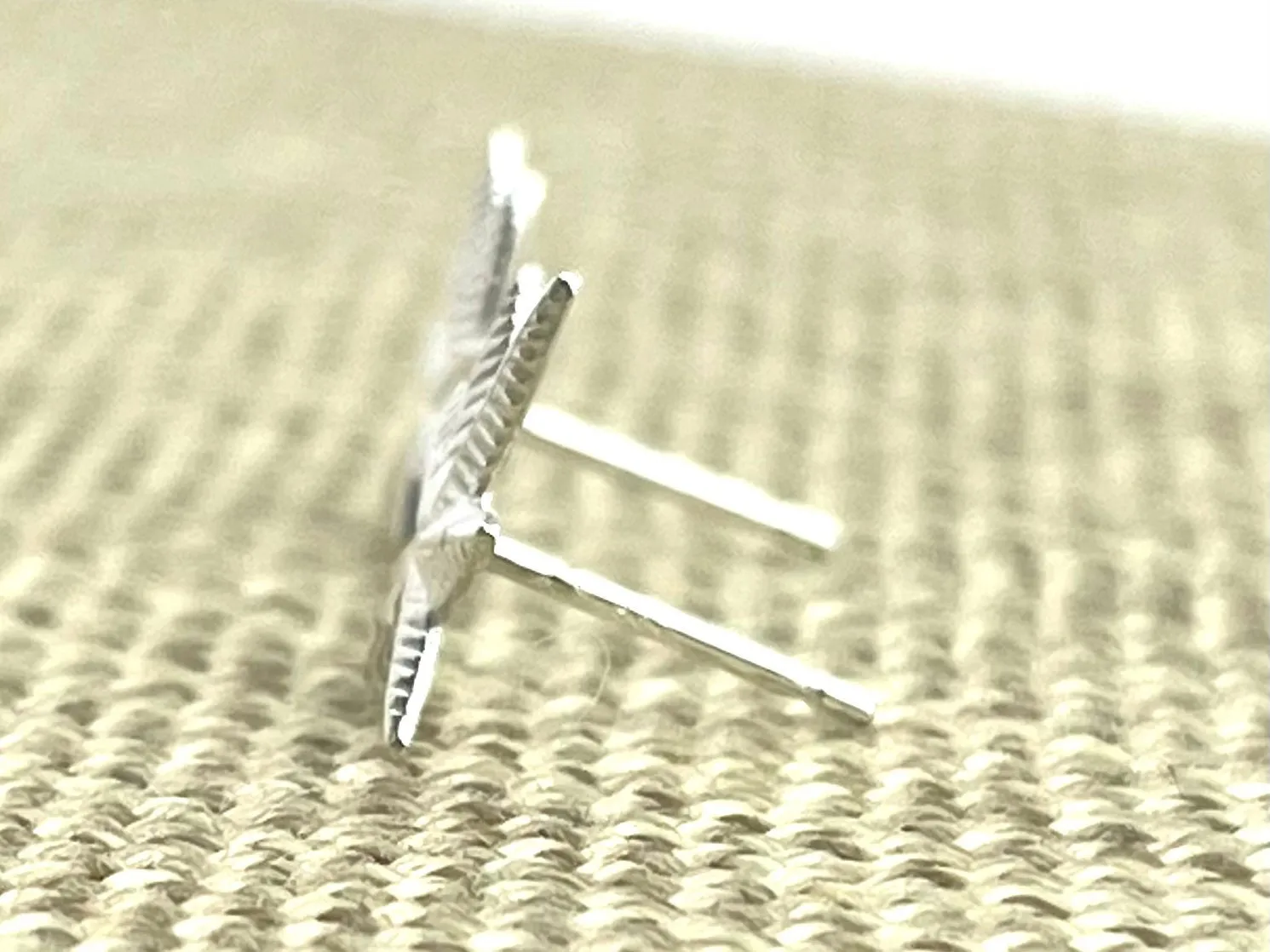 Sterling Silver Marijuana Leaf Studs, Sku#1156-5