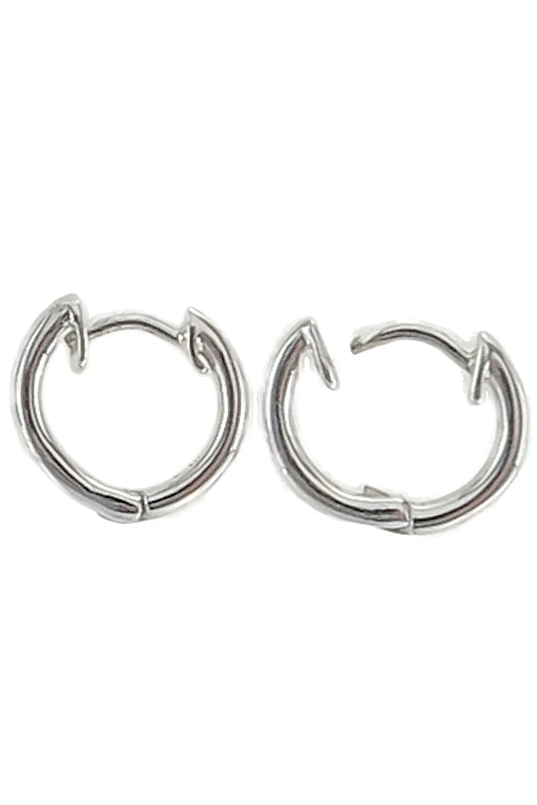Sterling Silver Small Hinged Hoop Earrings