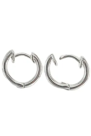 Sterling Silver Small Hinged Hoop Earrings