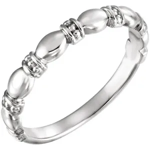 Sterling Silver Stackable Ring, Size 7