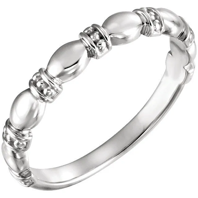 Sterling Silver Stackable Ring, Size 7