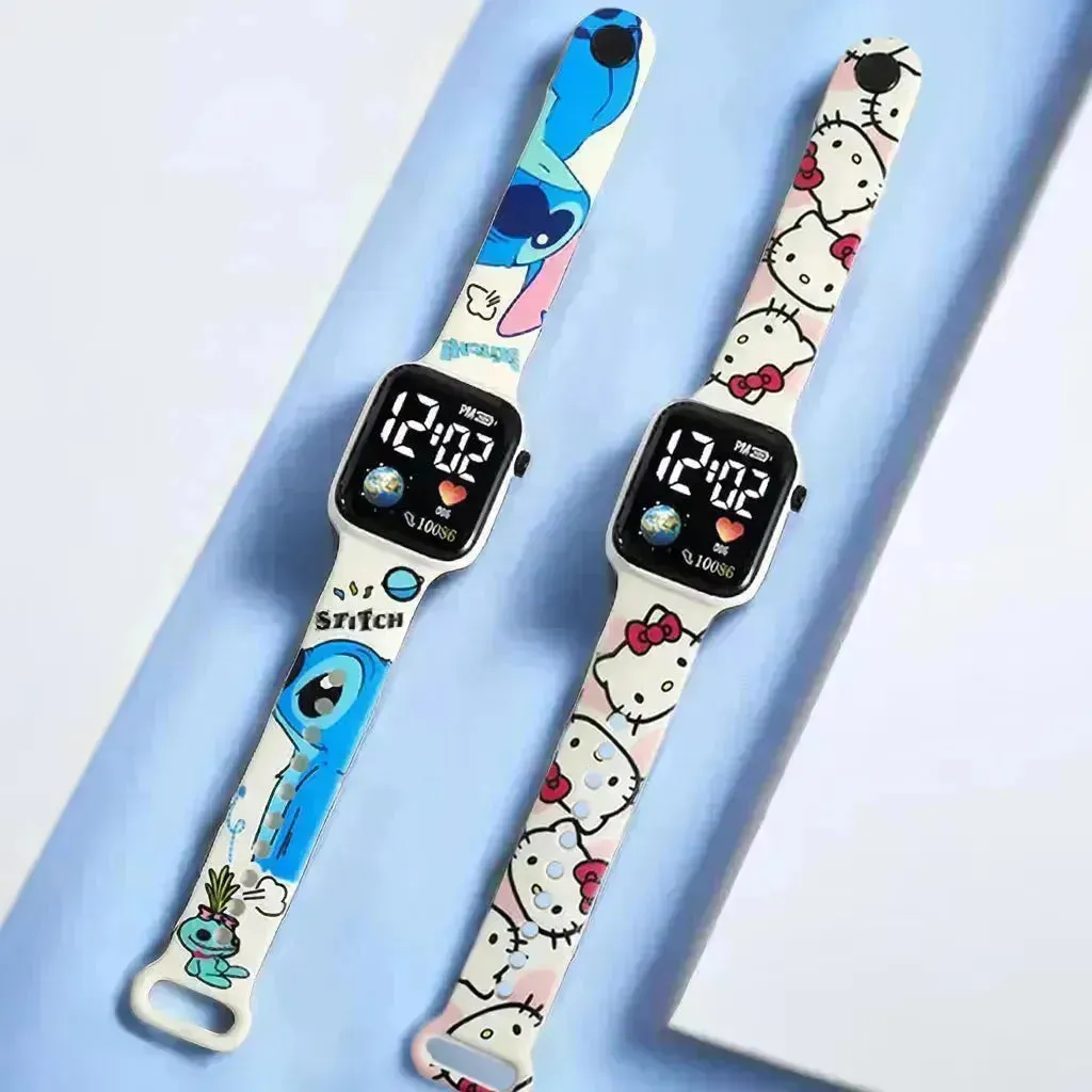 Stitch and Hello Kitty Digital Watches