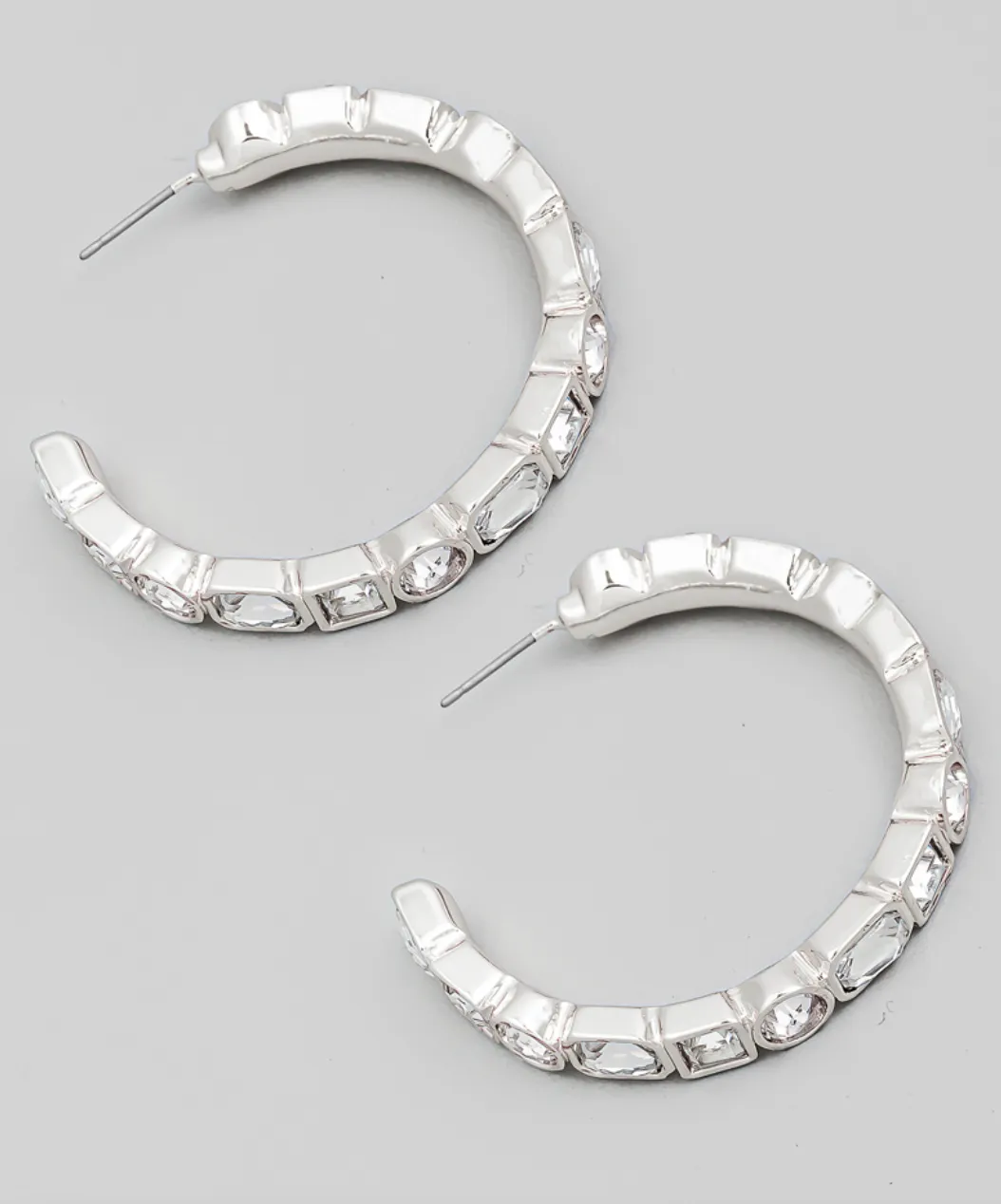 Studded Hoop Earrings