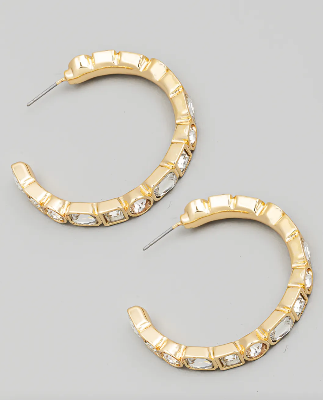 Studded Hoop Earrings