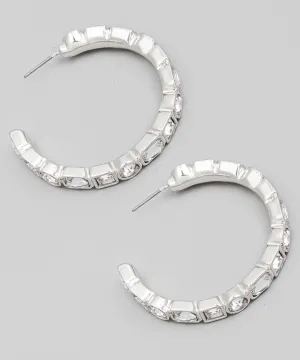 Studded Hoop Earrings