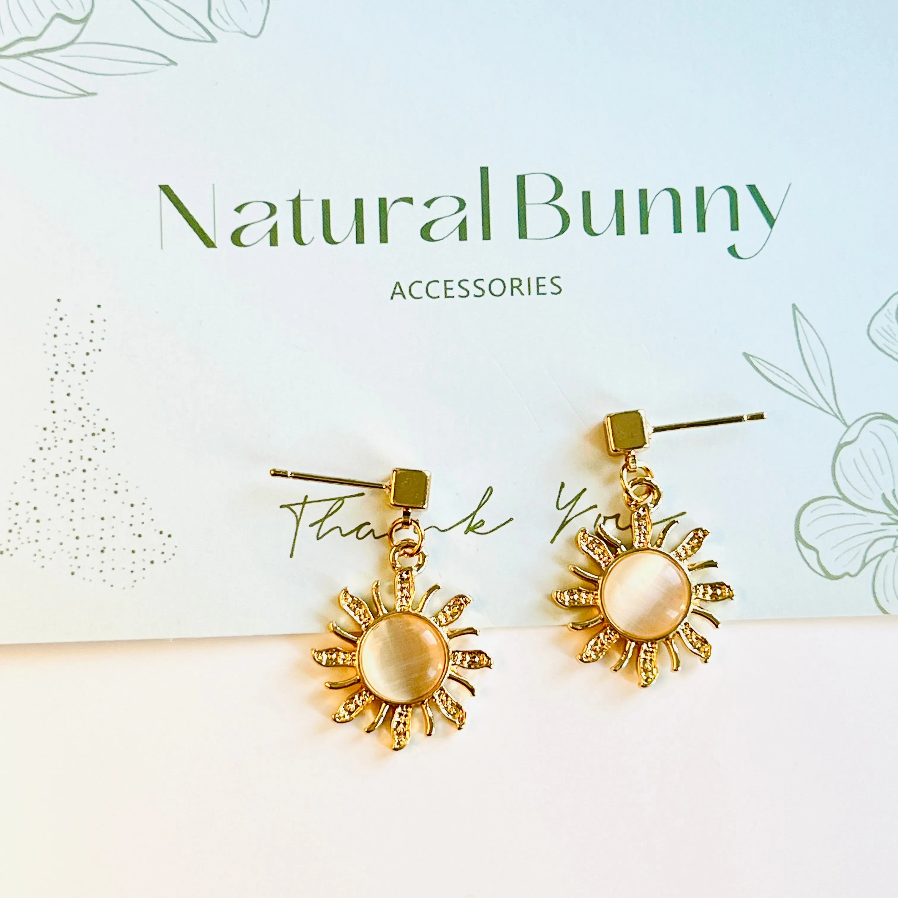 Sunburst Drop Earrings