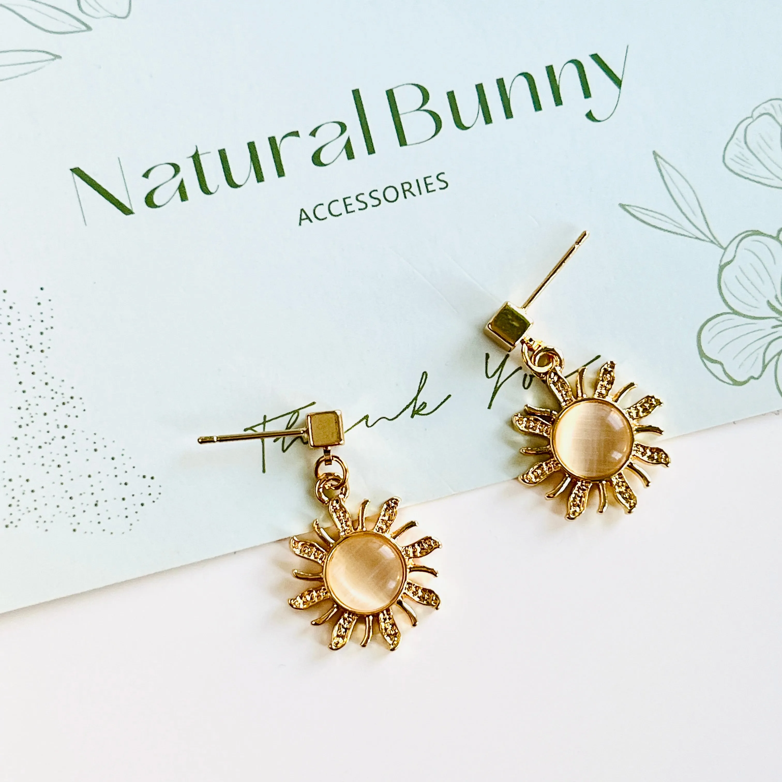 Sunburst Drop Earrings