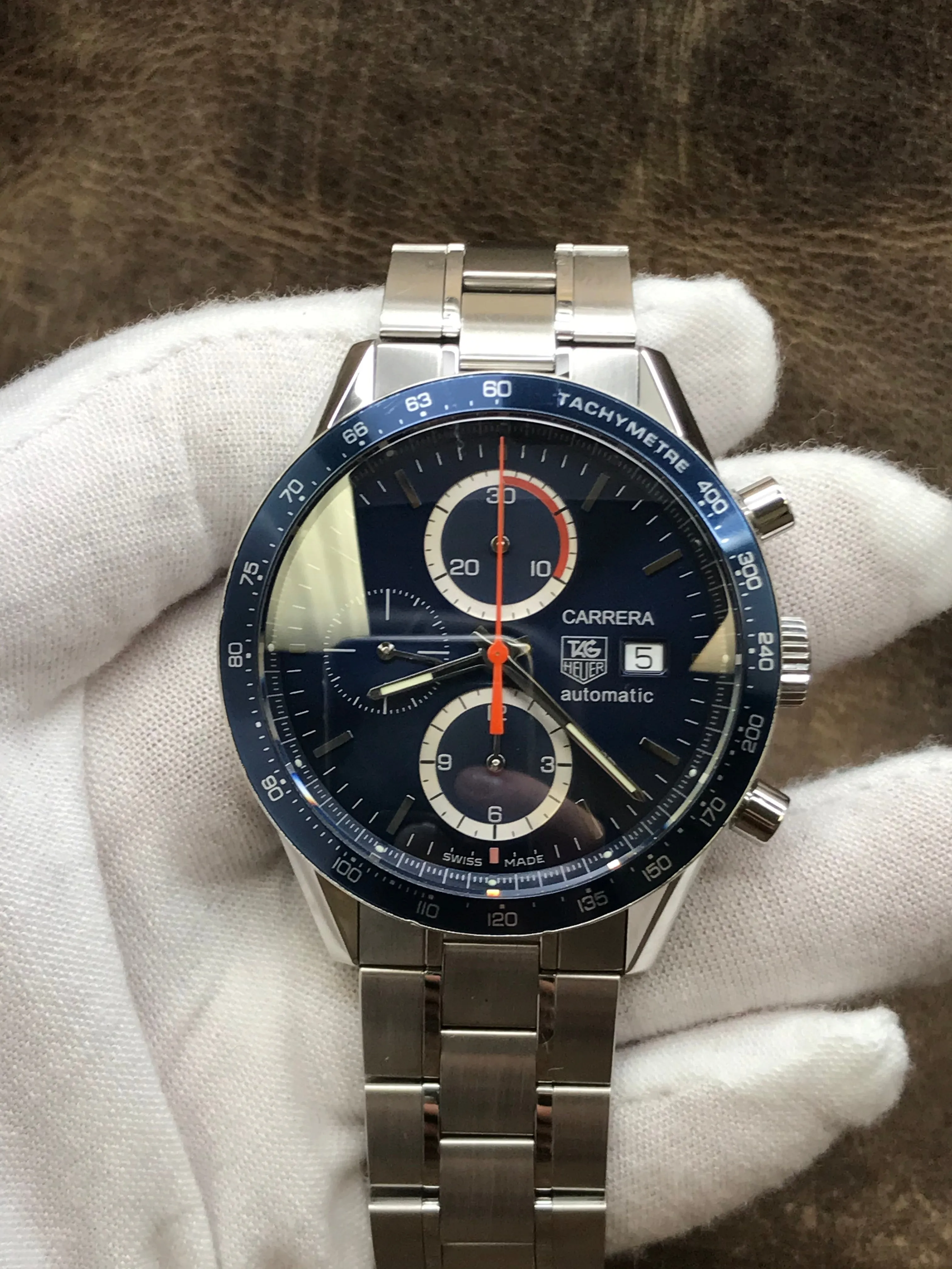 TAG Heuer Carrera CV2015-3 Blue Dial Automatic Men's Watch