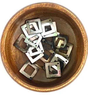 Tahitian Mother Of Pearl Diamond Square Beads, Sku#445