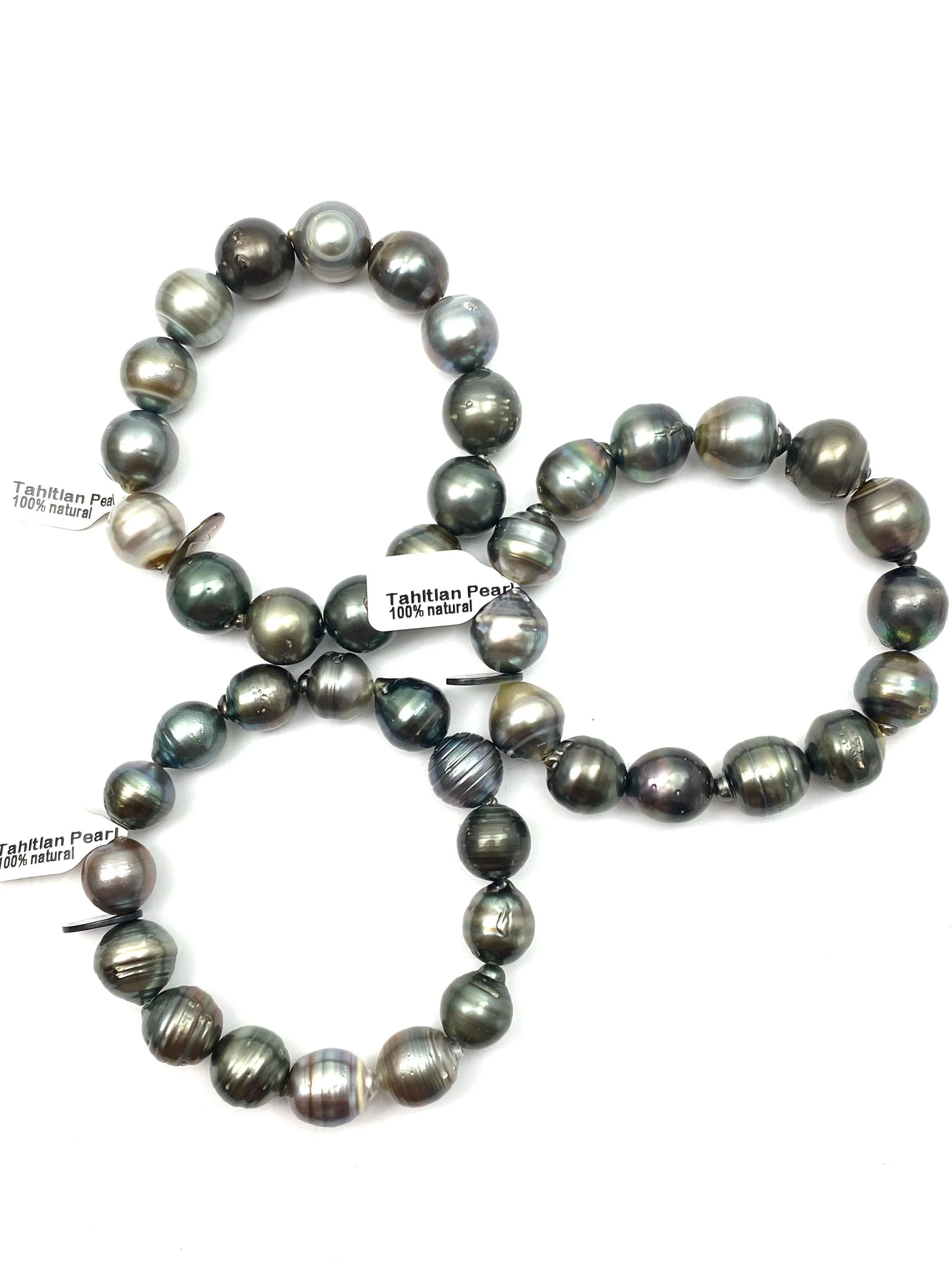 Tahitian pearl elastic bracelet, SKU# 1111