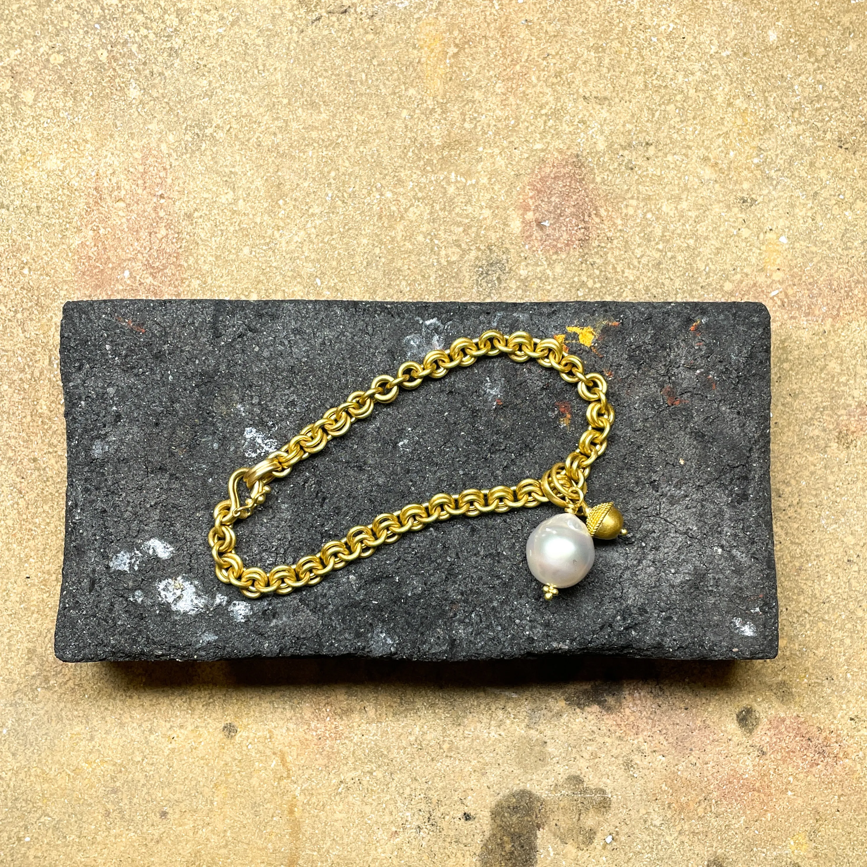 Tania Baroque South Sea Pearl Pendant in 22K Nectar Gold