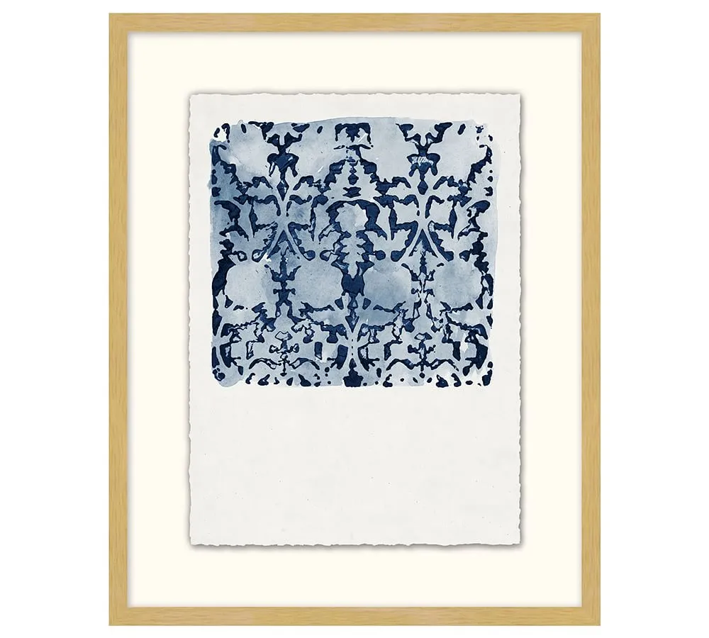 Textile Stamp Framed Prints II with frame