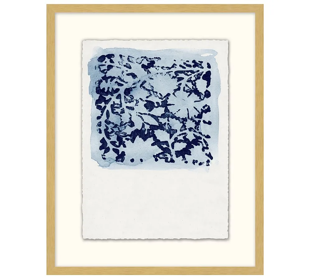 Textile Stamp Framed Prints III with frame
