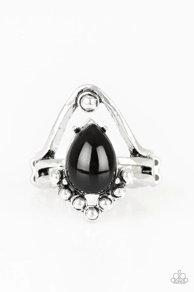The Bold and the BEAD-iful - Black - Paparazzi Ring