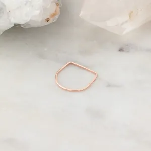 The Lune Stacking Ring | 14K Rose Gold