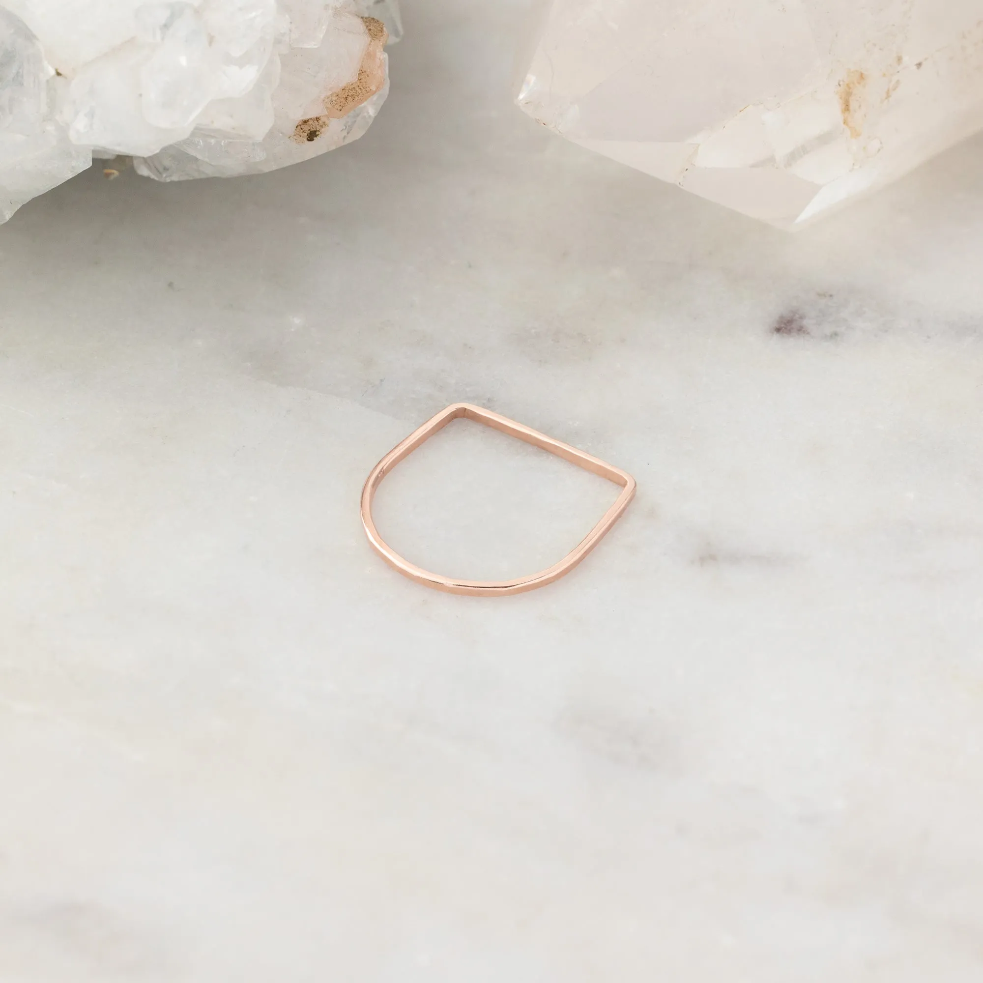 The Lune Stacking Ring | 14K Rose Gold