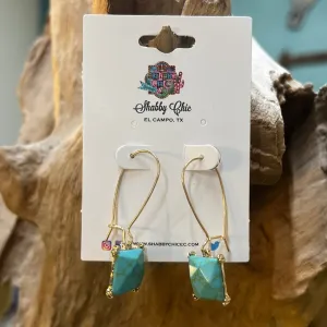 The Turquoise Drop Earrings