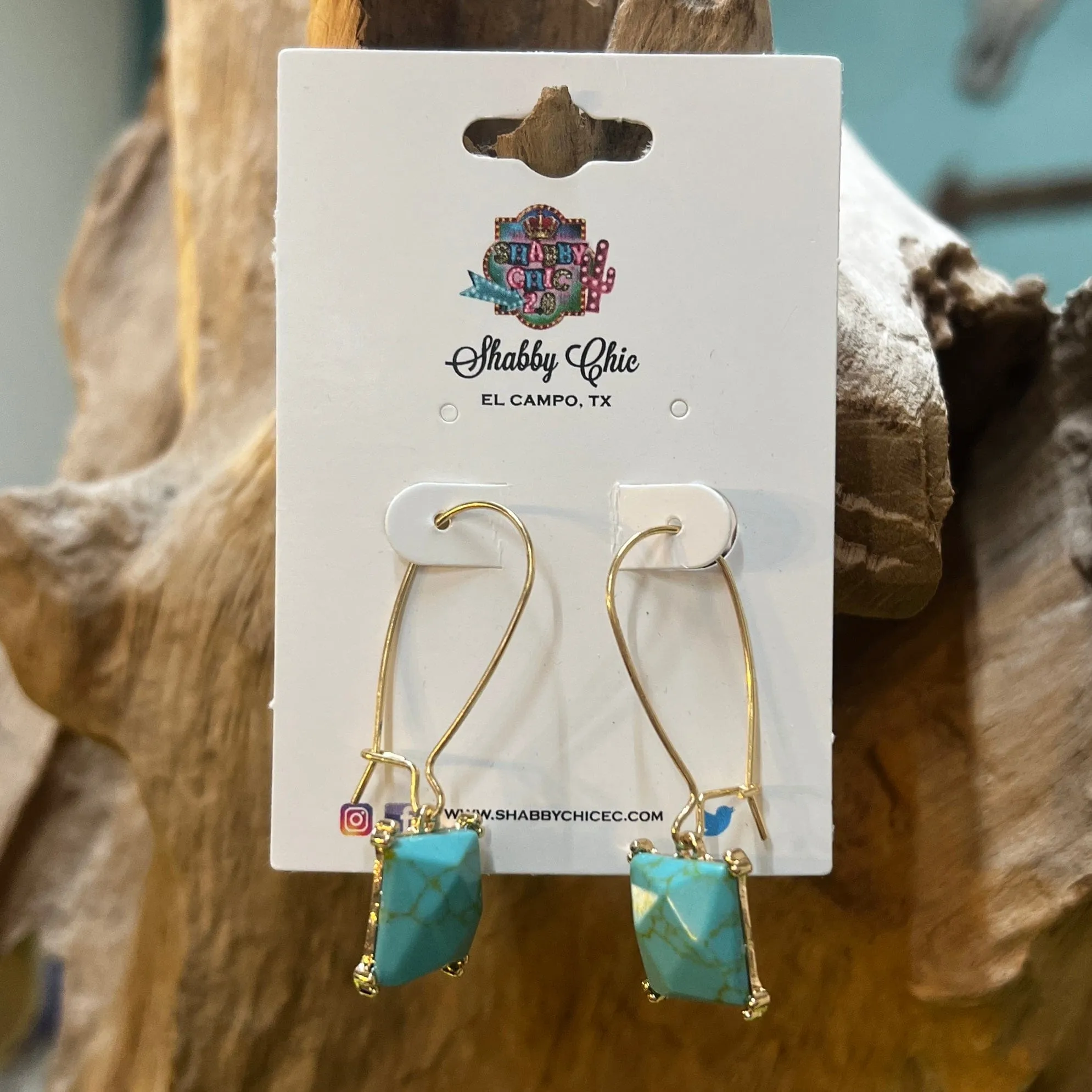 The Turquoise Drop Earrings
