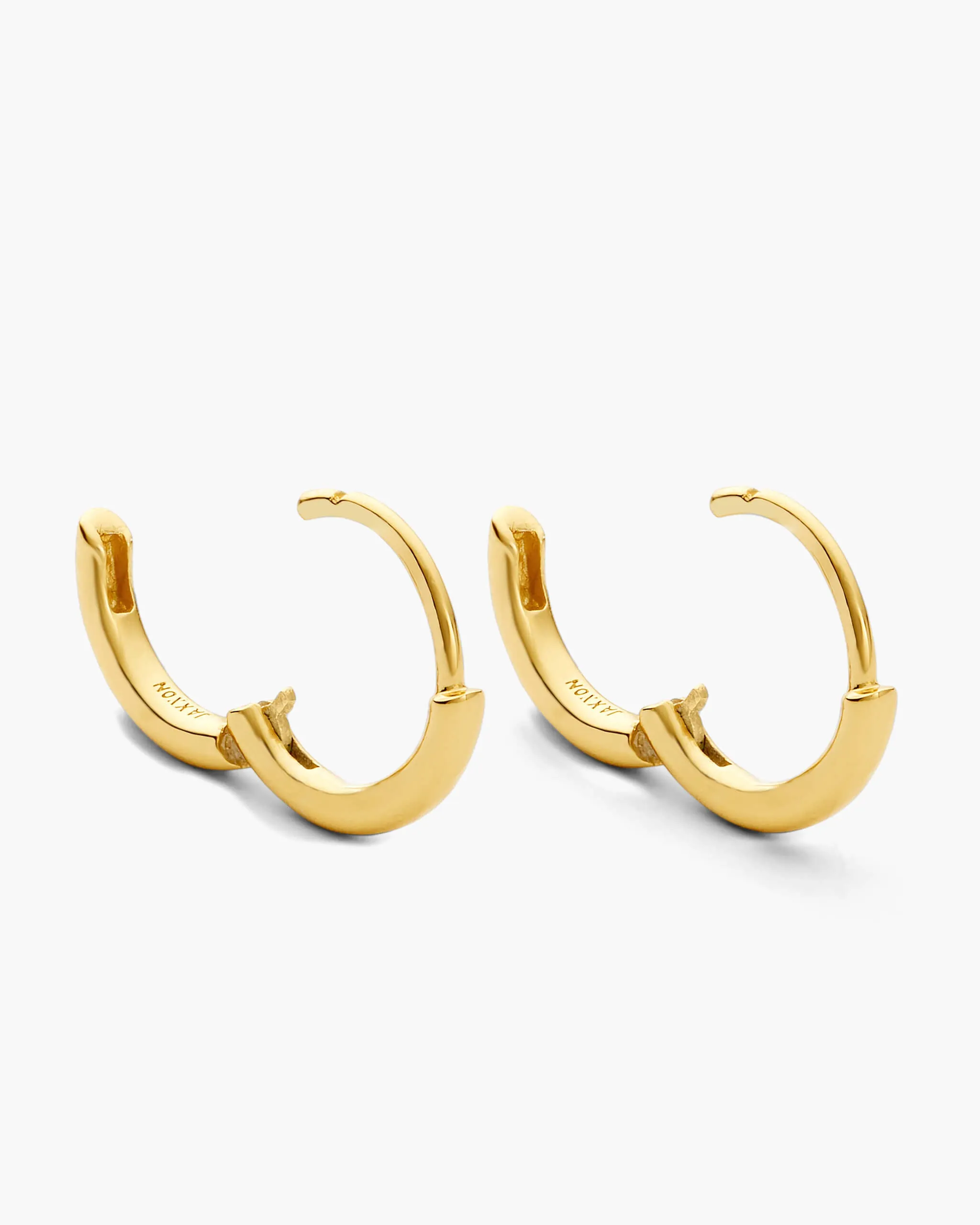 Thin Hoop Earrings - Gold