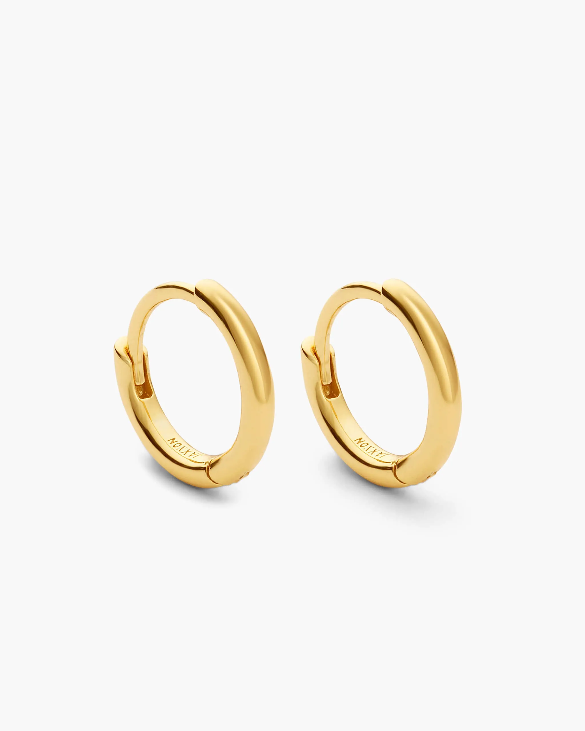 Thin Hoop Earrings - Gold