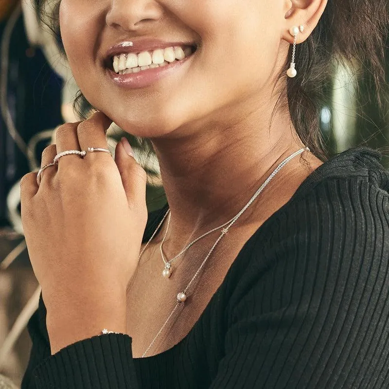 Thomas Sabo Necklace pearl silver