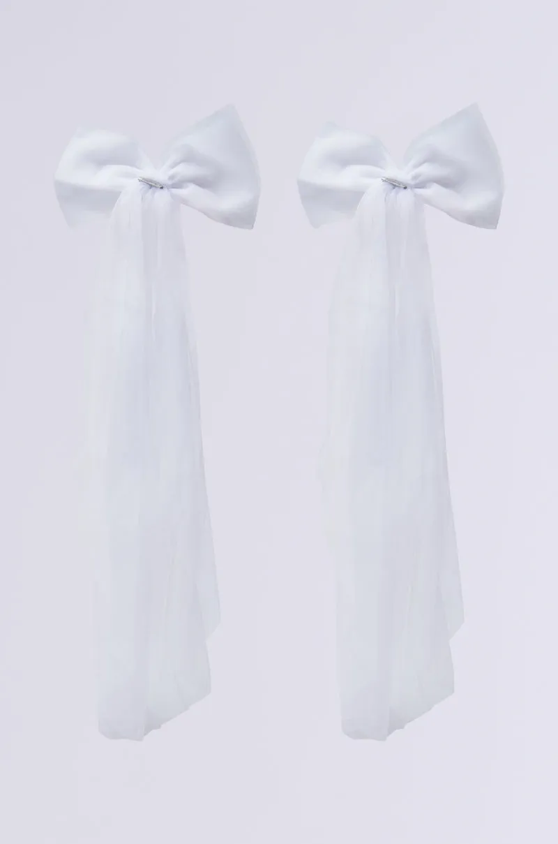 TRULY YOURS BOW BROOCH SET
